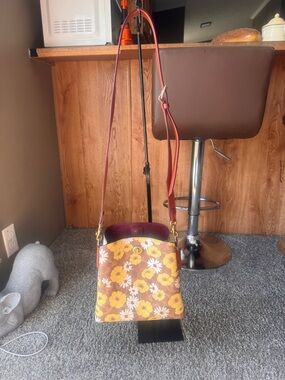 Coach willow Floral bucket 2021 in Yellow and Brown